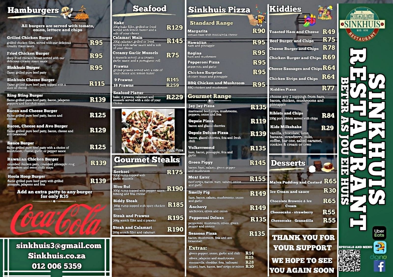Menu Page